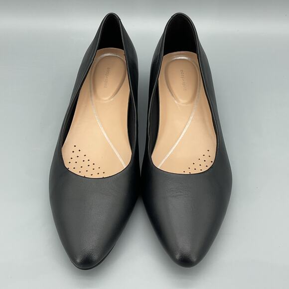 NEW Easy Spirit Women Caldise Leather Low Heel Dress Pumps Black Size 9M - Picture 3 of 11